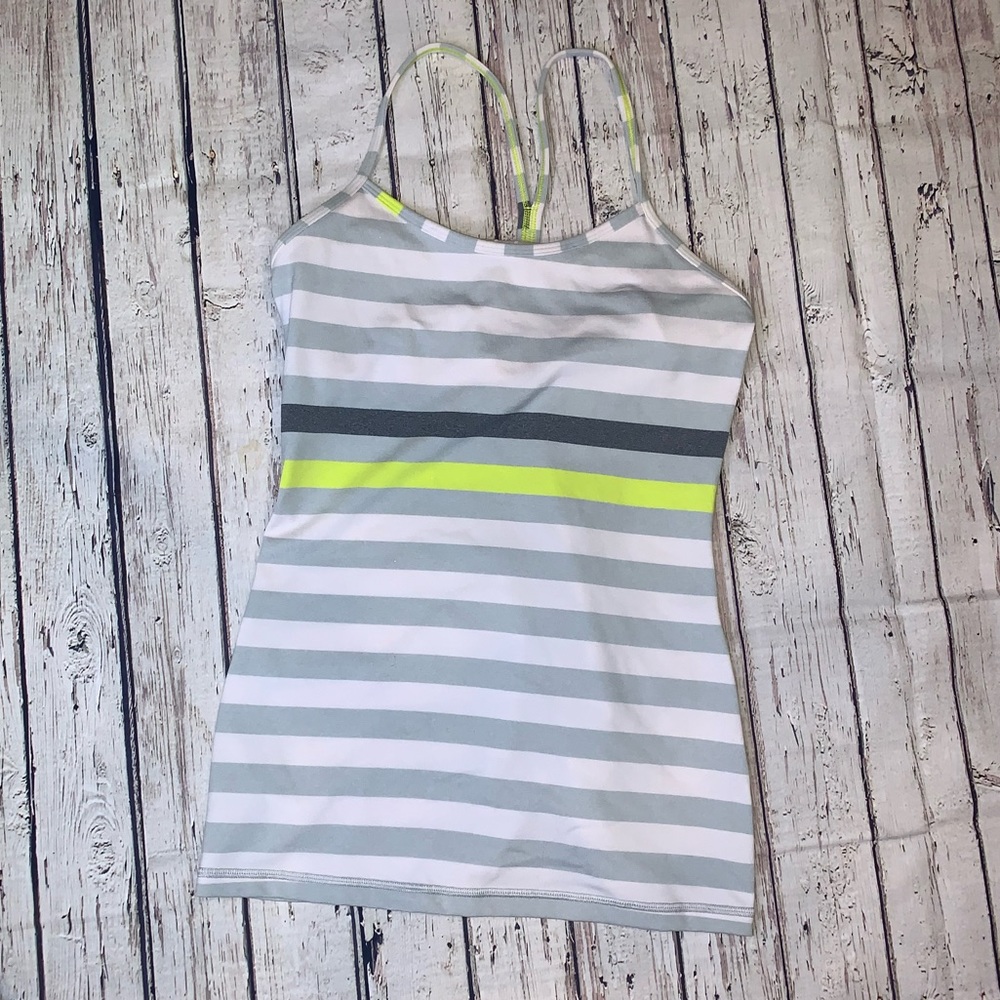 Lulu lemon Power Y striped tank top❗️